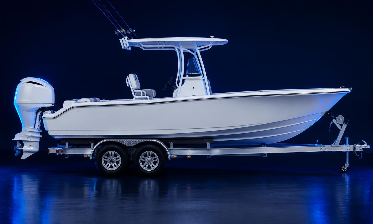 Boats on trailers